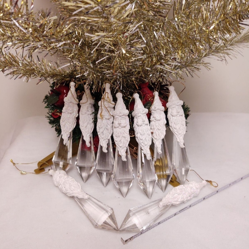 🎄 Glass & Ceramic 6" Xmas Ornament | Set Of 9